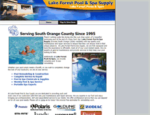 Tablet Screenshot of lakeforestpool.com